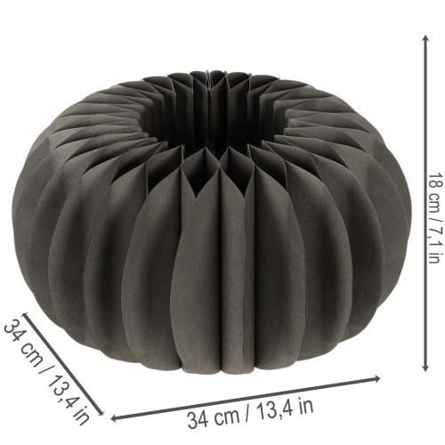 Decoração de mesa em papel com formato de favo de mel em formato de abóbora, dobrável, redonda, 34 cm, 2 peças. | Floristik24.pt