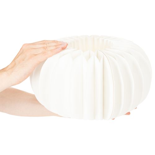 Bola decorativa de papel, decoração moderna de abóbora, papel em formato de favo de mel, 34 cm, 2 peças | Floristik24.pt