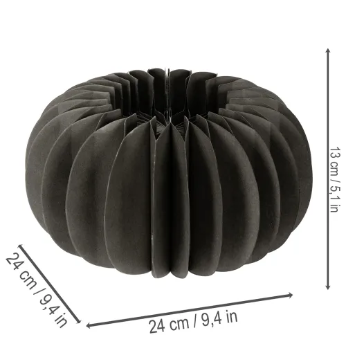 Anel decorativo de papel em formato de abóbora com favo de mel, 24 cm, 4 peças | Floristik24.pt