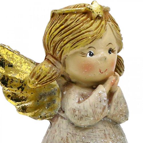 Floristik24 Deco anjo figura de anjo de natal anjo par H10cm 2 peças