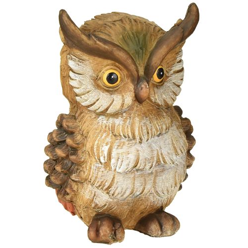 Floristik24 Coruja decorativa figura decorativa pintada à mão decoração de outono poliresina H14cm