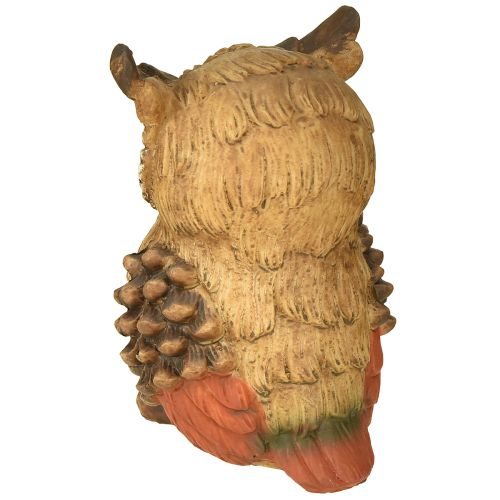 Itens Coruja decorativa figura decorativa pintada à mão decoração de outono poliresina H14cm
