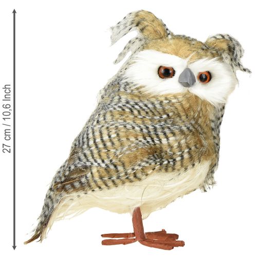 Itens Coruja decorativa, outono, animal da floresta, decoração de inverno Alt. 27cm