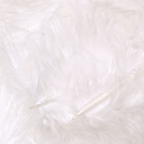 Itens Penas decorativas em materiais artesanais brancos primavera 5-10cm 20g
