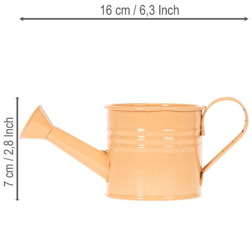 Conjunto de 8 vasos decorativos em formato de regador, de metal, multicoloridos, 16,5 x 7 cm - Ideais para varandas e cozinhas. | Floristik24.pt