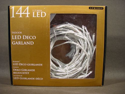 Cadeia leve guirlanda de vime 144 LED 1,5m branco frio