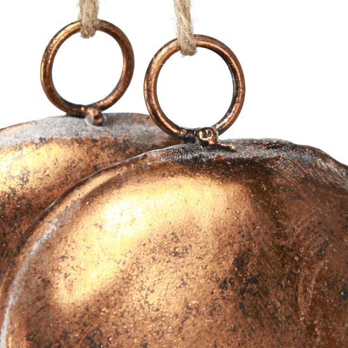 Itens Sinos decorativos em anel pendurado decoração Natal bronze Ø29cm