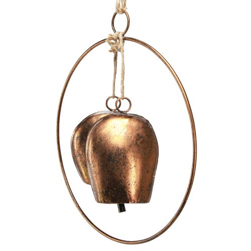 Itens Sinos decorativos em anel pendurado decoração Natal bronze Ø29cm
