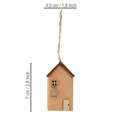 Itens Casa decorativa árvore de natal decoração vermelho-marrom natural 6 cm 9 peças