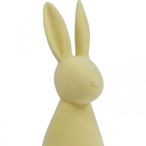 Itens Deco Bunny Coelhinho da Páscoa Deco Flocado Amarelo A 47cm