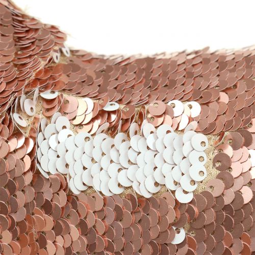 Floristik24 Veado decorativo com lantejoulas ouro rosa Alt.46cm