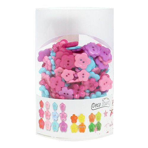 Floristik24 Botões decorativos coloridos Ø1,2cm - 1,5cm 270pcs