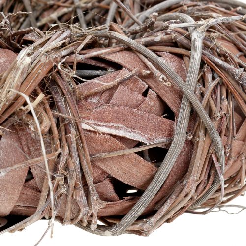 Floristik24 Coroa decorativa natural Ø33cm lavado de branco