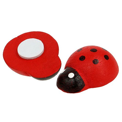 Itens Joaninhas decorativas para colar 2,5cm vermelhas 72 un