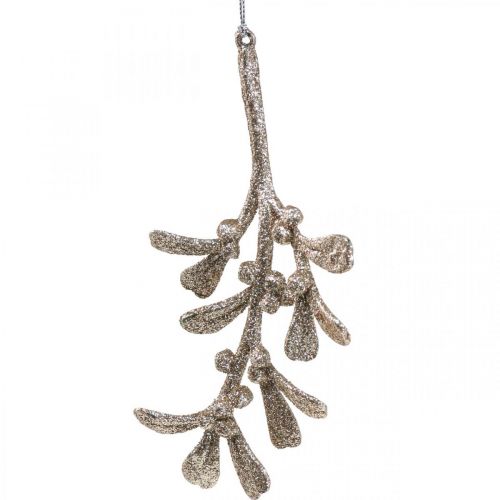Floristik24 Pingente decorativo de visco decoração de árvore de Natal 16,5 cm 12 peças