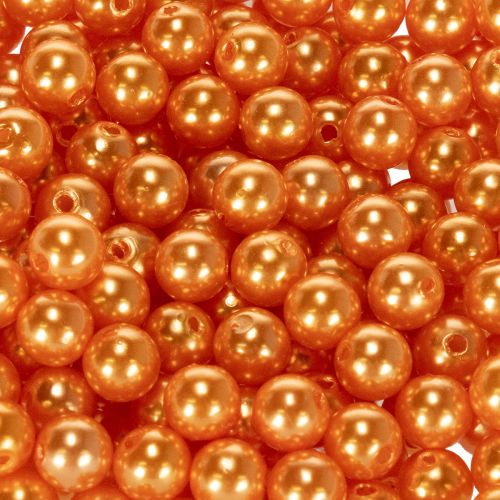 Contas decorativas laranja, 8 mm, 250 peças | Floristik24.pt
