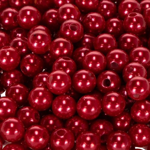 Contas decorativas vermelhas, Ø8mm, 250 peças | Floristik24.pt