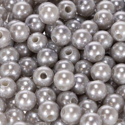 Contas decorativas Ø8mm prateadas, 250 peças | Floristik24.pt