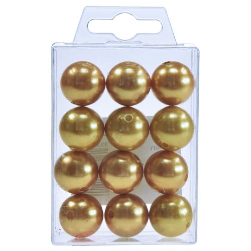 Itens Contas decorativas Ø2cm douradas 12 un
