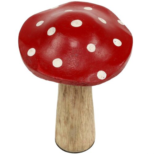 Floristik24 Toadstools feitos de madeira 14cm 6pcs