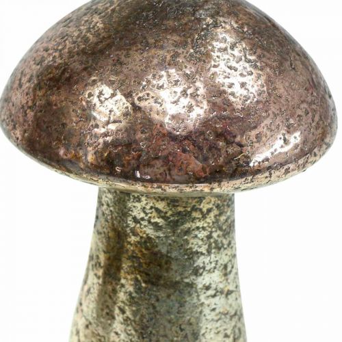 Floristik24 Deco cogumelos vidro decoração de mesa rosa outono Ø6.5cm A10cm 3uds