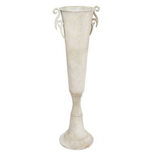 Itens Vaso decorativo para troféu antigo com alças metal cinza Ø15cm Alt.59cm