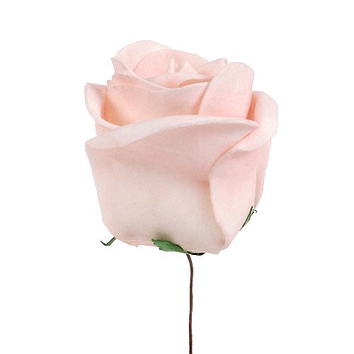 Floristik24 Rosa Deco mix branco, rosa, creme Ø7,5cm 12p