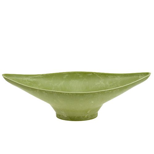 Floristik24 Tigela decorativa 34cm x 17,5cm Alt.10cm verde claro, 1p