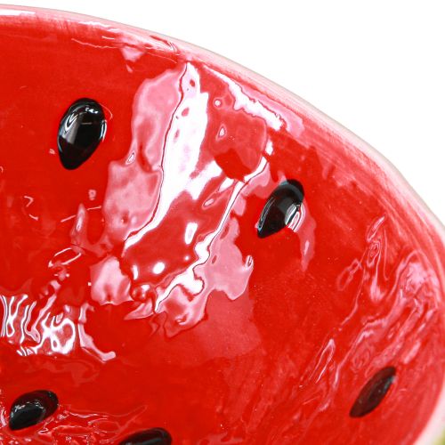 Itens Tigela decorativa cerâmica melancia decoração verão Ø15cm H6cm