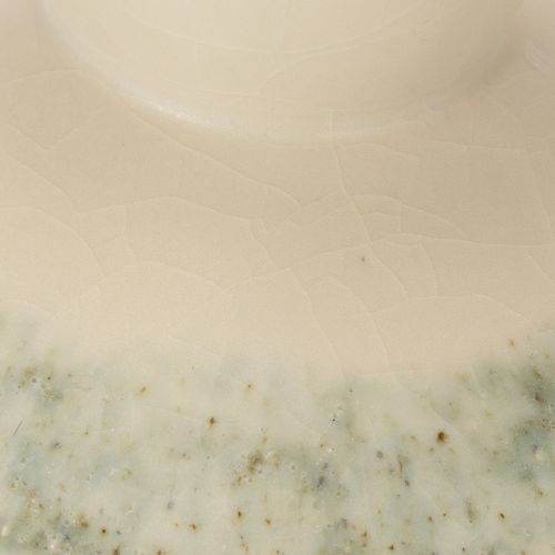 Tigela decorativa de cerâmica, creme acinzentado-esverdeado, Ø20cm, A16cm | Floristik24.pt