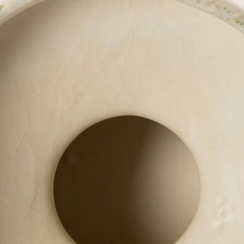 Tigela decorativa de cerâmica, creme acinzentado-esverdeado, Ø20cm, A16cm | Floristik24.pt