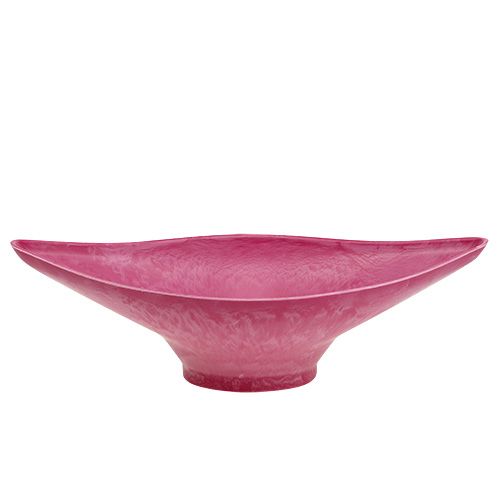 Floristik24 Tigela decorativa rosa 34cm x 17,5cm Alt.10cm, 1p