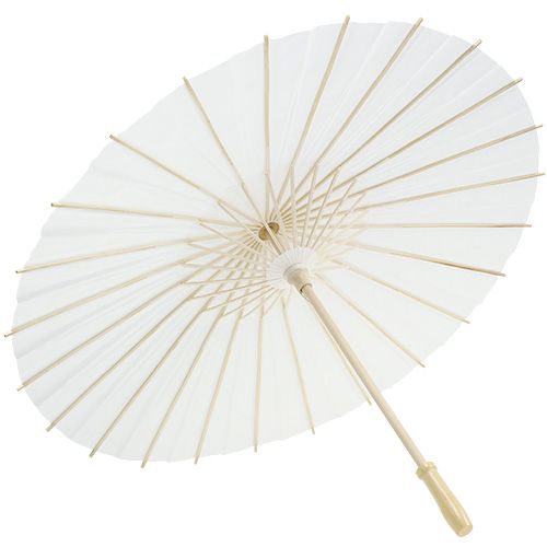 Floristik24 Guarda-chuva decorativo branco Ø60cm Alt.42cm