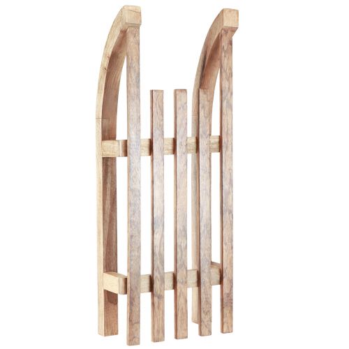Itens Trenó decorativo madeira natural decoração de mesa inverno madeira manga 60×23×15cm