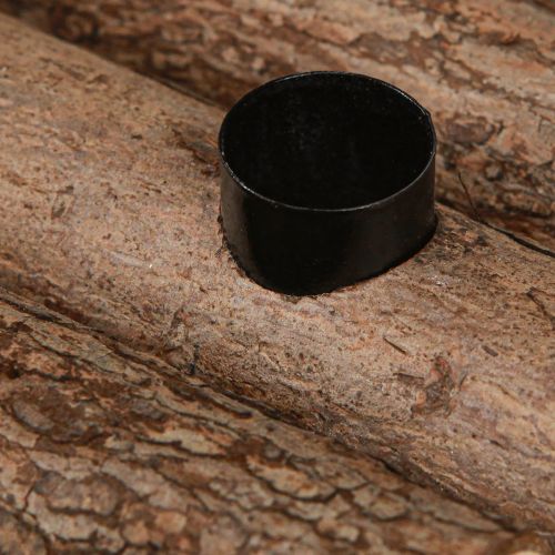 Itens Trenó decorativo de madeira de casca 4 castiçais 40×12,5cm
