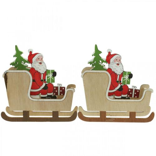 Itens Trenó Deco com Papai Noel Trenó de Natal 10cm 2uds