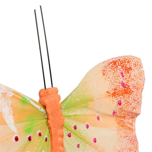 Itens Borboletas decorativas em arame colorido 8,5cm 12 un