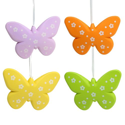 Floristik24 Borboletas decorativas multicoloridas 11,5 cm 5 unidades
