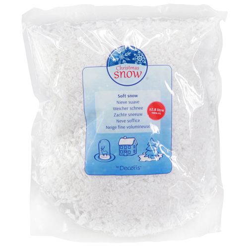 Itens Flocos de neve decorativos brancos decoração de inverno branco 2,8l