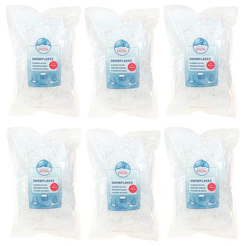 Itens Flocos de neve decorativos, neve artificial, fofos, 40g × 6 peças