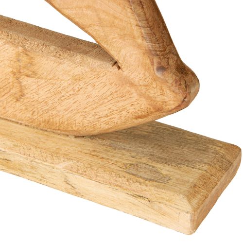 Itens Decoração Veleiro Madeira sobre Base Natural Marítimo H57,5cm