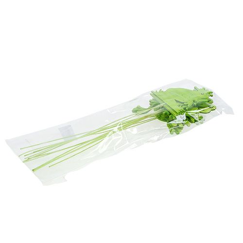 Floristik24 Palitos decorativos sapo verde 7cm - 10cm 12pcs