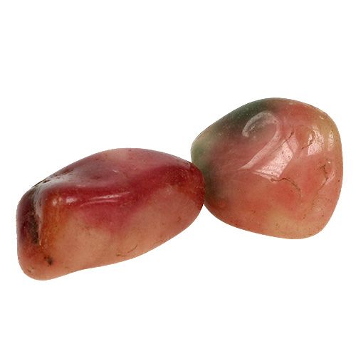 Floristik24 Pedras Deco rosa-creme brilhante 4cm - 6cm 1kg