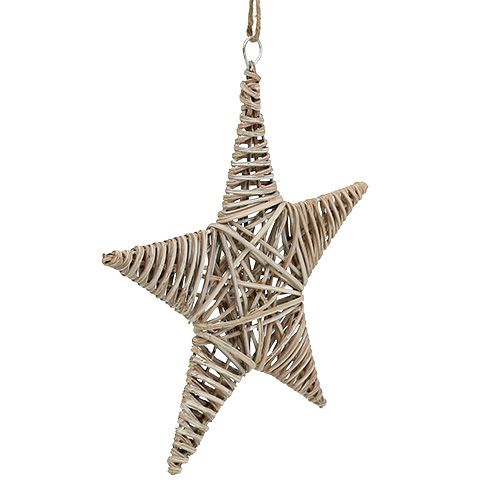 Floristik24 Estrela decorativa para pendurar 25 cm da videira 1p