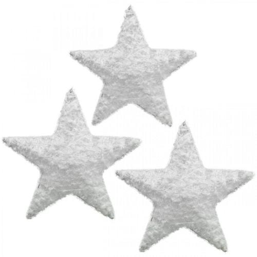 Estrela de decoração de natal estrela de decoração de natal branca H15cm 6pcs