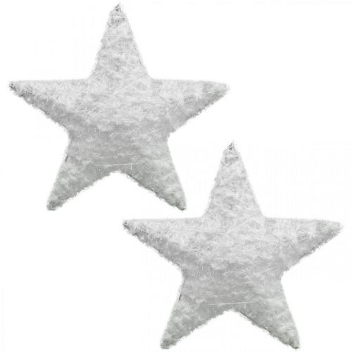 Itens Estrela de decoração de natal estrela de decoração de natal branca H20cm 4 peças