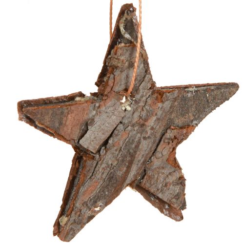 Estrelas decorativas pinho decorações naturais para árvores de natal estrelas pinho 6 cm 12 unidades