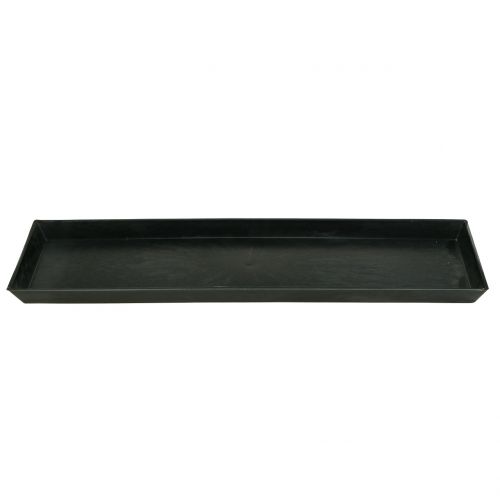 Floristik24 Bandeja decorativa antracite 43cm x 12cm