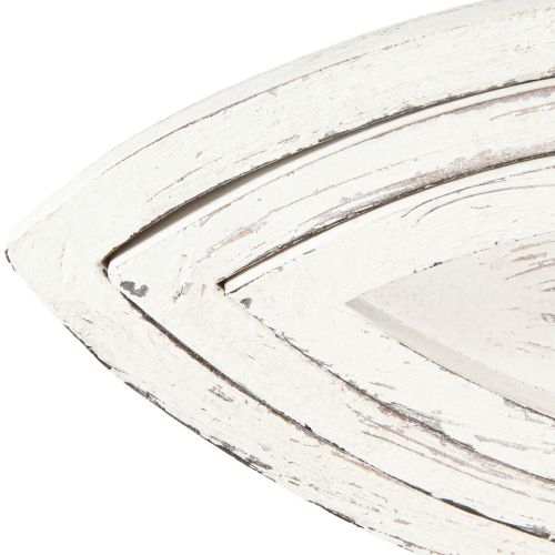 Itens Bandeja Decorativa Madeira Peixe Branco Natural L30/40/50cm Conjunto de 3