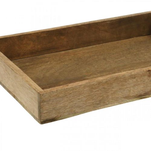 Floristik24 Bandeja decorativa bandeja de madeira arranjo retangular underlay 37×25cm